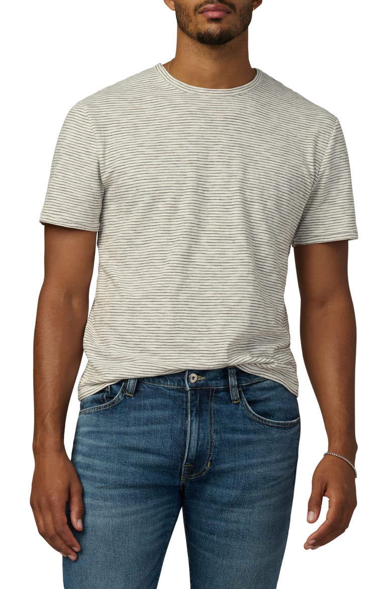 Stripe T-Shirt, Main, color, BLACK