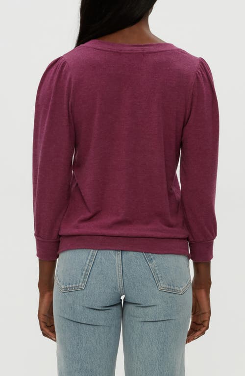 Michael Stars Gabriella V-neck Top In Purple