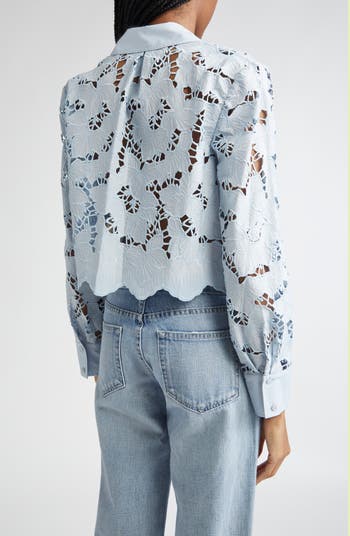 Seychelle Cutwork Crop Shirt