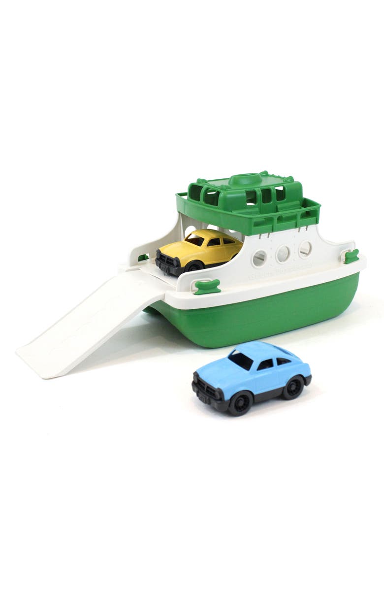 Green Toys Three-Piece Ferry Boat Toy, Alternate, color, Green