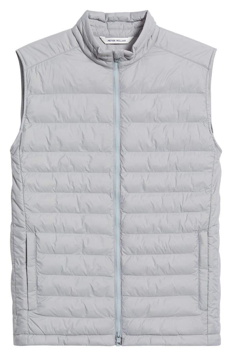 Peter Millar All Course Quilted Puffer Vest, Alternate, color, Gale Grey