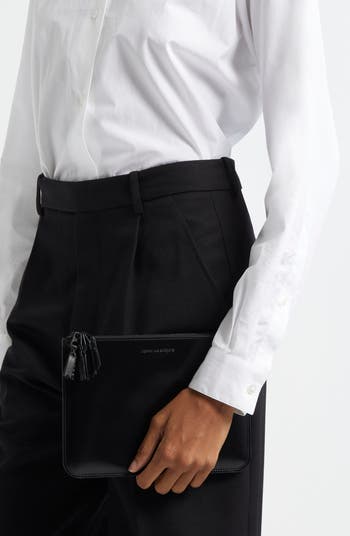 Comme des Garçons Wallets Large Zipper Medley Leather Pouch