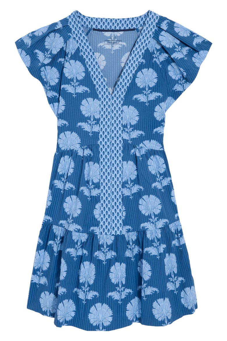 Sophie Mixed Print Harbor Dress, Alternate, color, QUINN FLORAL MOON