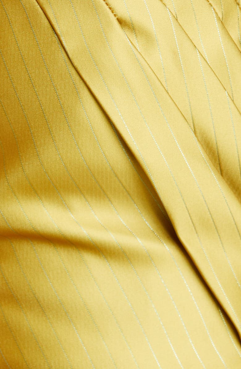 flor et. al Ella Pleated Duchess Satin Strapless Top, Alternate, color, 