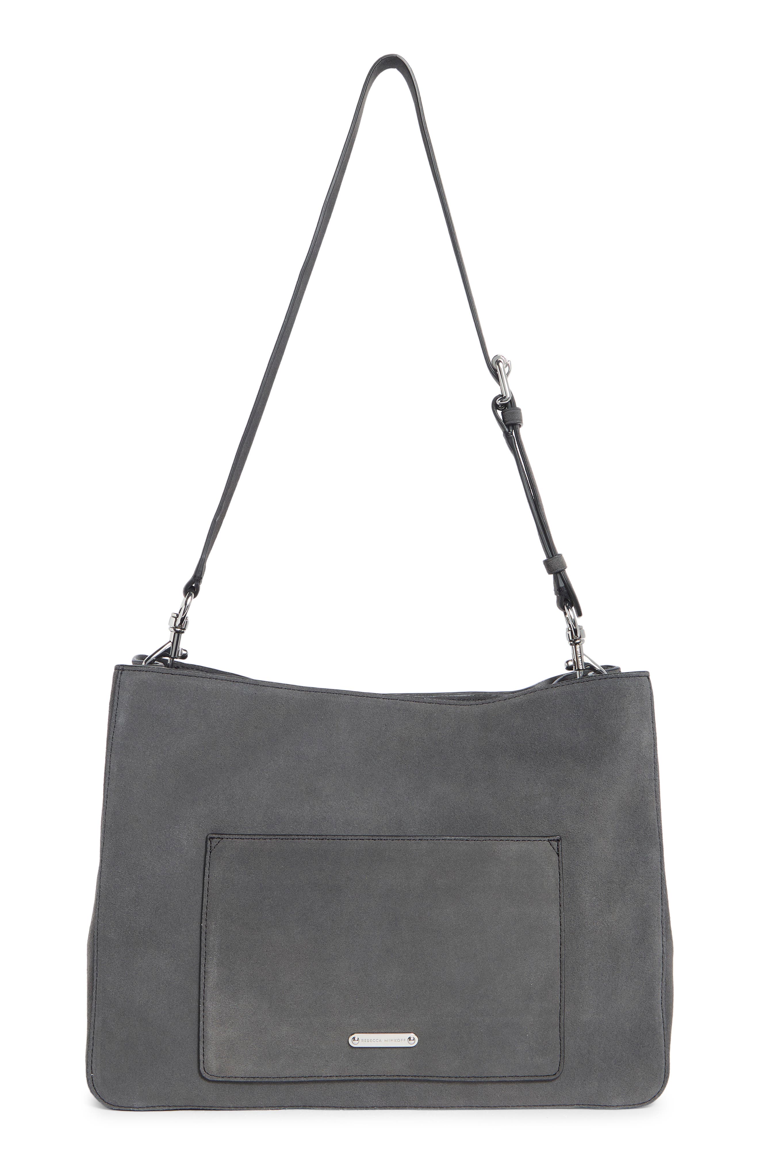 Rebecca Minkoff Darren Large Shoulder Bag, Alternate, color, Fog