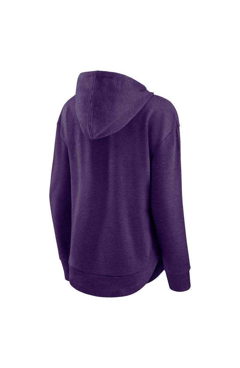 FANATICS Women's Fanatics Branded Heather Purple Baltimore Ravens Set To Fly Pullover Hoodie, Alternate, color, 