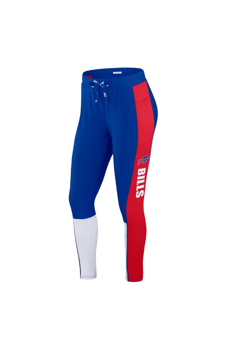 WEAR by Erin Andrews Women's WEAR by Erin Andrews Royal/Red Buffalo Bills Color-Block Leggings, Alternate, color,