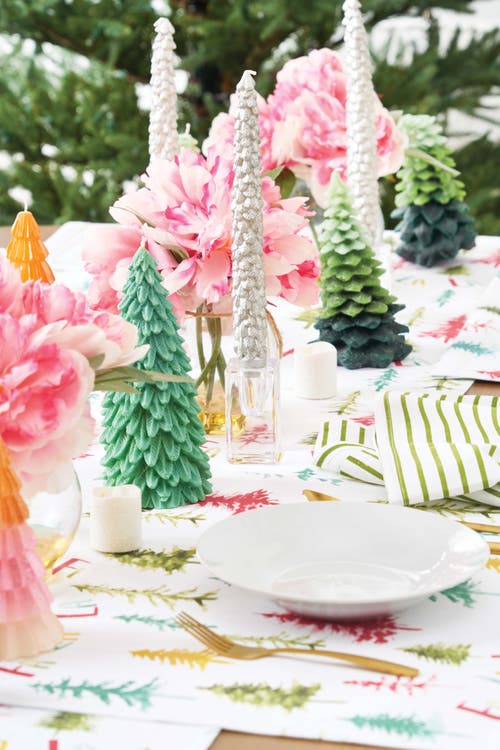 Carol & Frank Wonderland Stripe Table Runner 14" X 72" In Multi