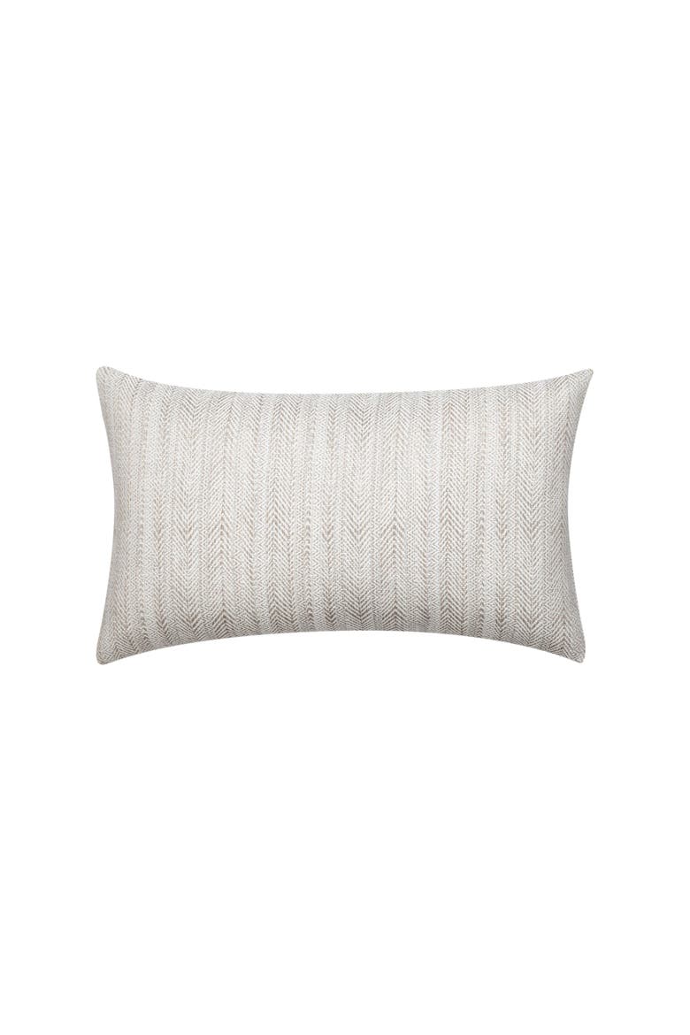 Meridian Center Band Indoor & Outdoor Woven Accent Pillow & Insert, Alternate, color, Pebble