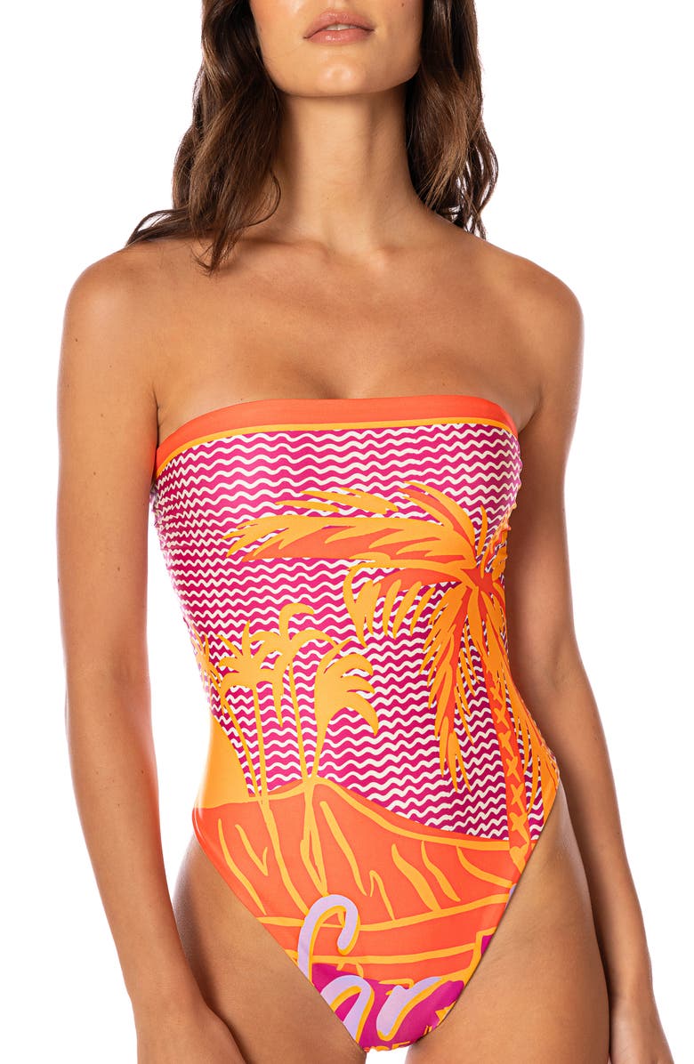 Maaji Dream Ohana Reversible One-Piece Swimsuit, Alternate, color, Purple
