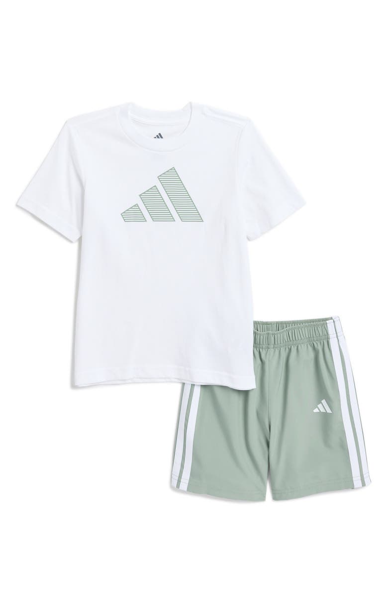 adidas Kids' Graphic T-Shirt & Shorts Set, Main, color,