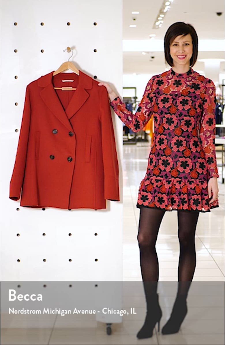 Dea Double Face Wool & Angora Peacoat, sales video thumbnail