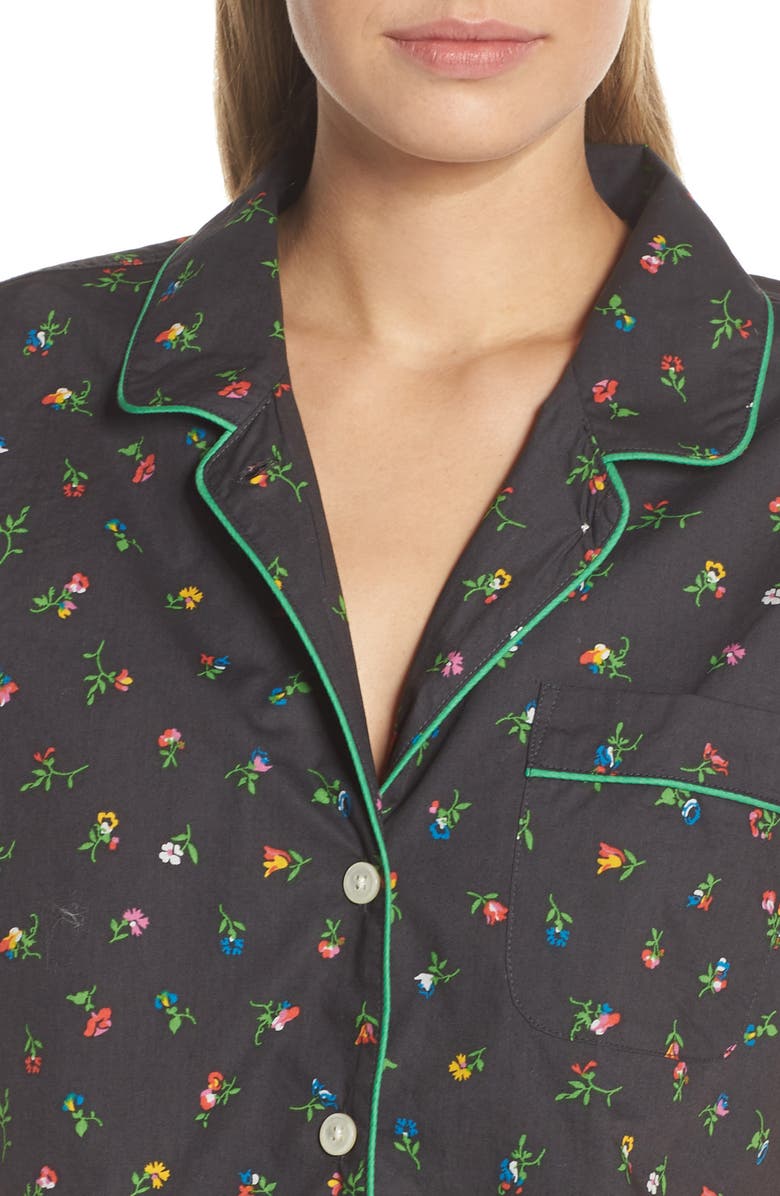 J.Crew Floral Print Pajamas, Alternate, color, 