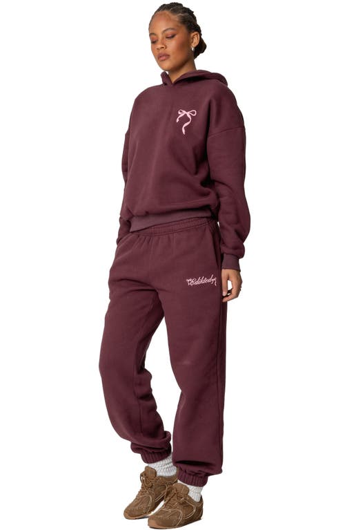 EDIKTED EDIKTED SASHA BOW DETAIL SWEATPANTS