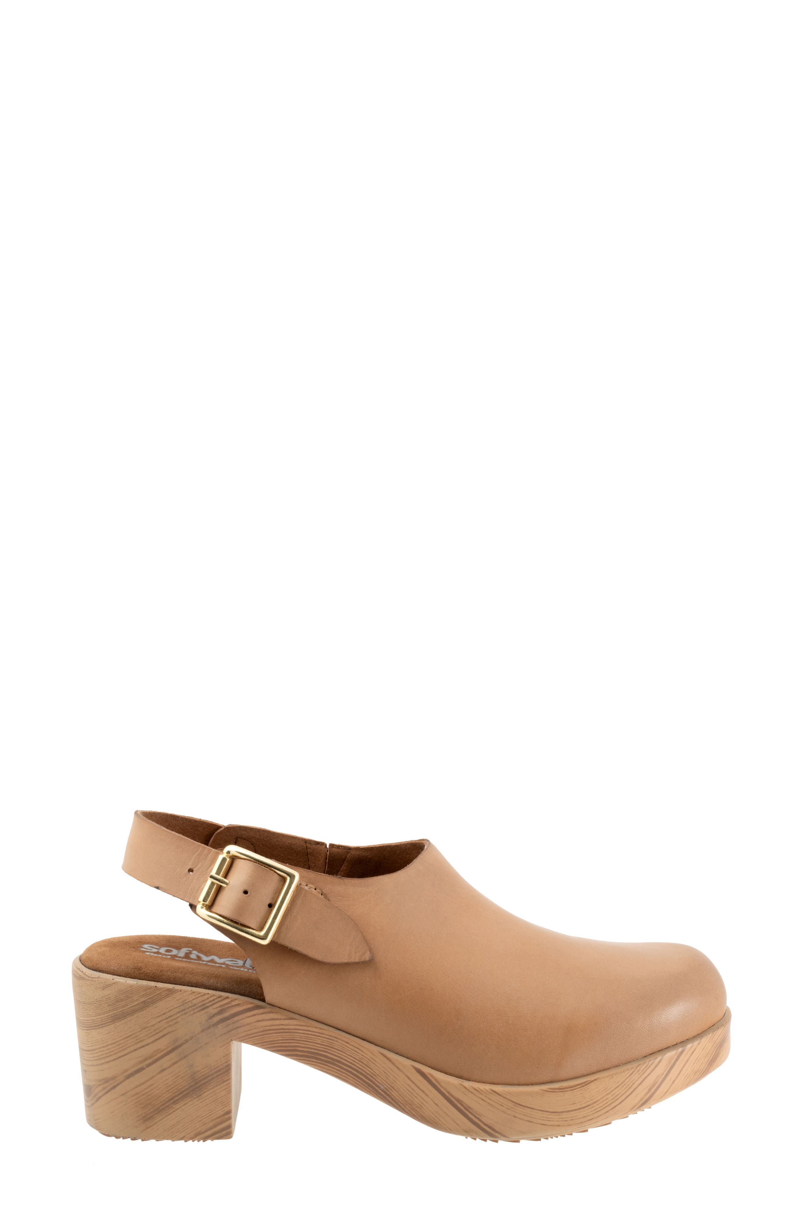 Fairbanks Slingback Platform Clog, Alternate, color, TAN