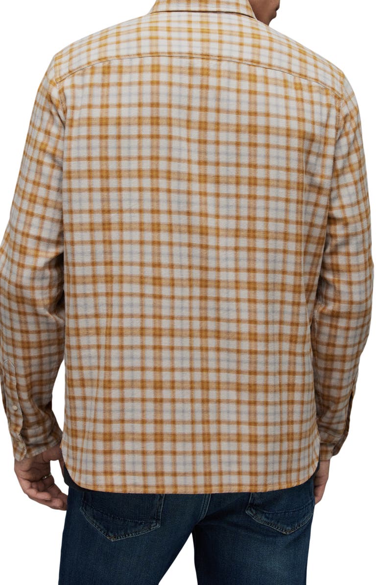 AllSaints Sonny Plaid Flannel Button-Up Shirt, Alternate, color,