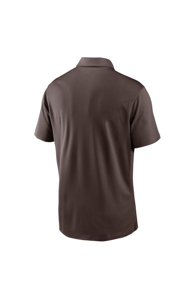 Nike Men's Nike White/Brown San Diego Padres Vapor Striped Performance Polo, Alternate, color, 