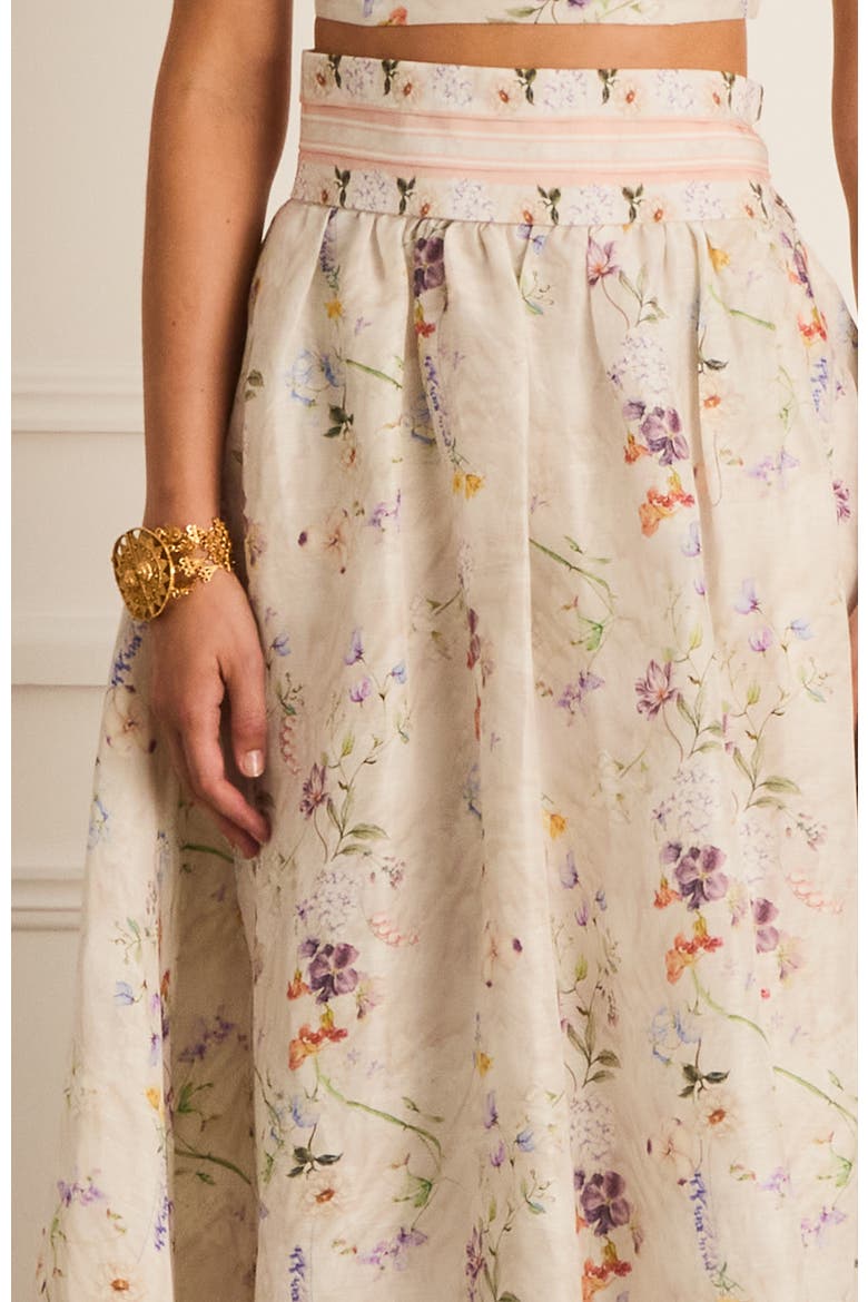 Moonflower Zandra Maxi Skirt, Alternate, color, White