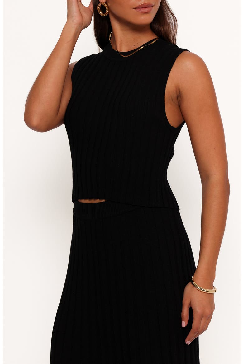 Carson Sleeveless Knit Top, Alternate, color, BLACK