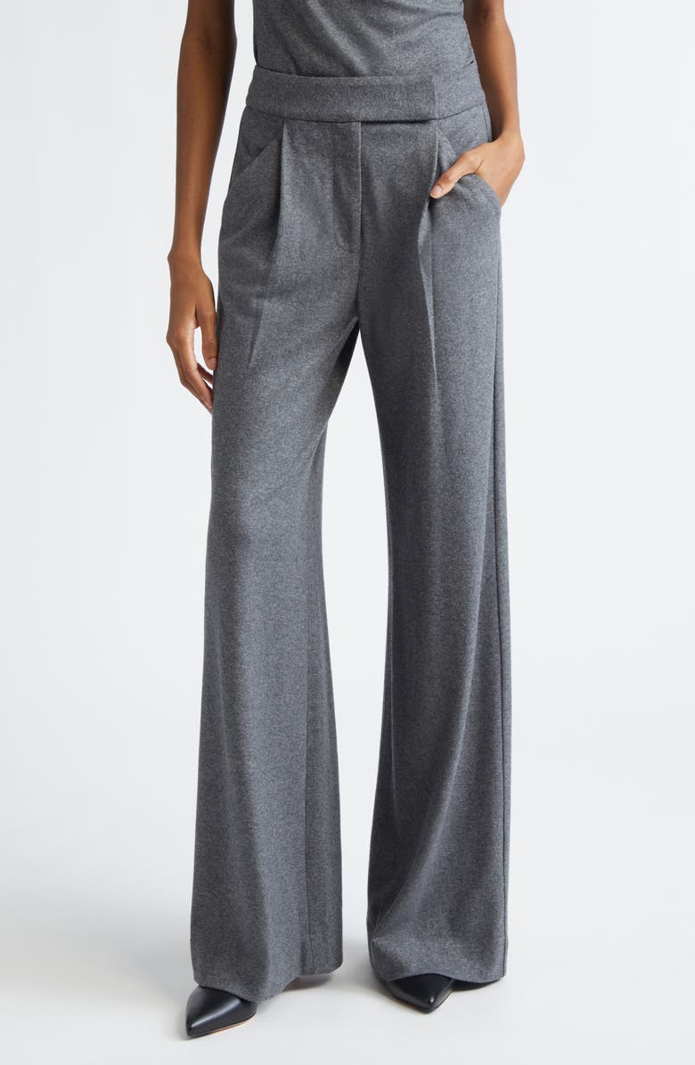 Veronica Beard Marbeau Wool Blend Pants, Main, color, Medium Heather Grey