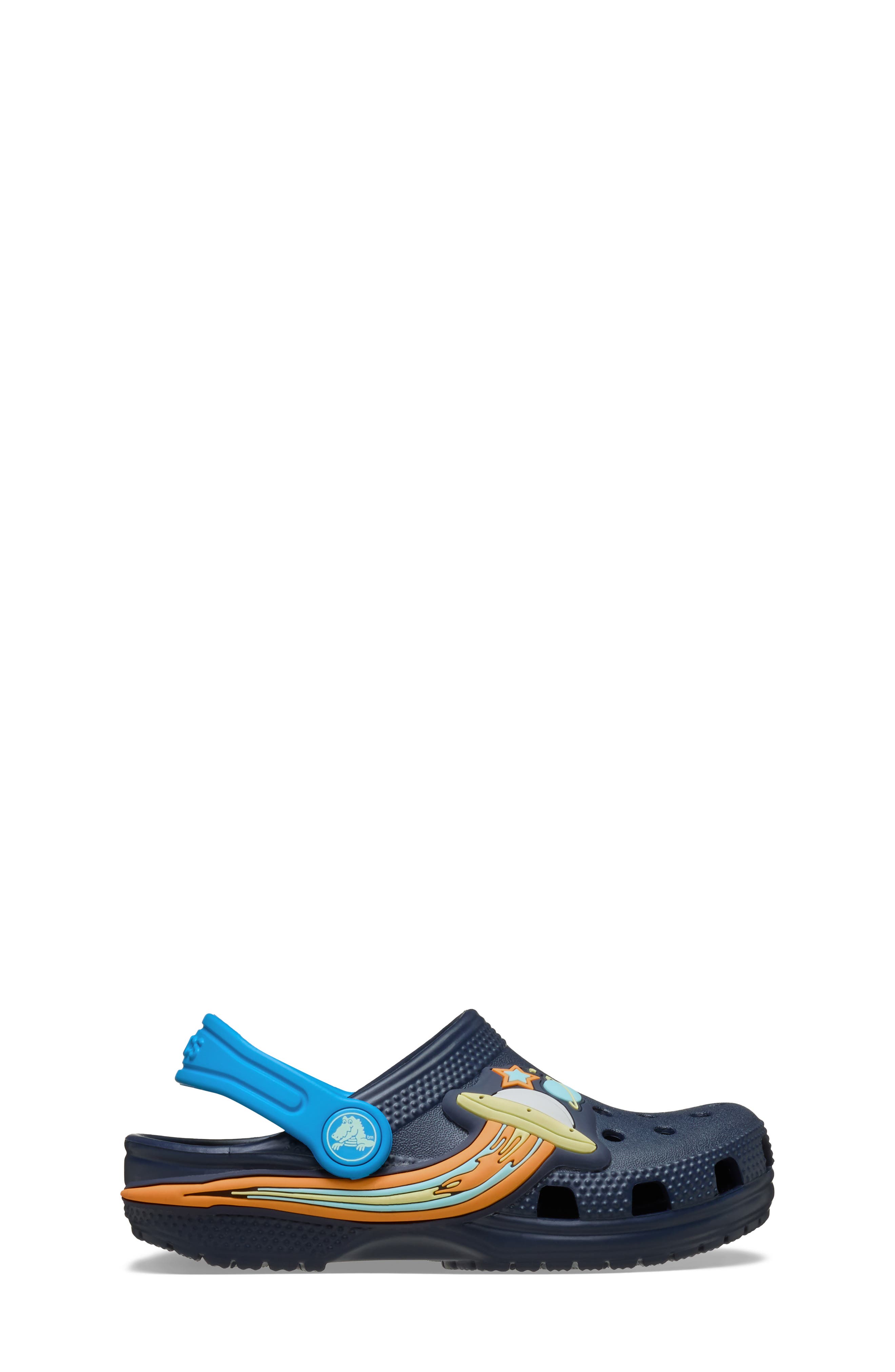 CROCS Kids' Classic UFO Light-Up Clog, Alternate, color, Navy