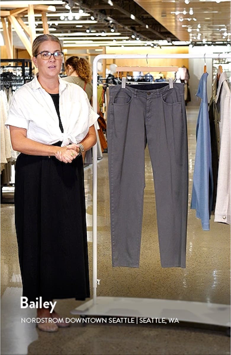 Straight Leg Stretch Pima Cotton Pants, sales video thumbnail