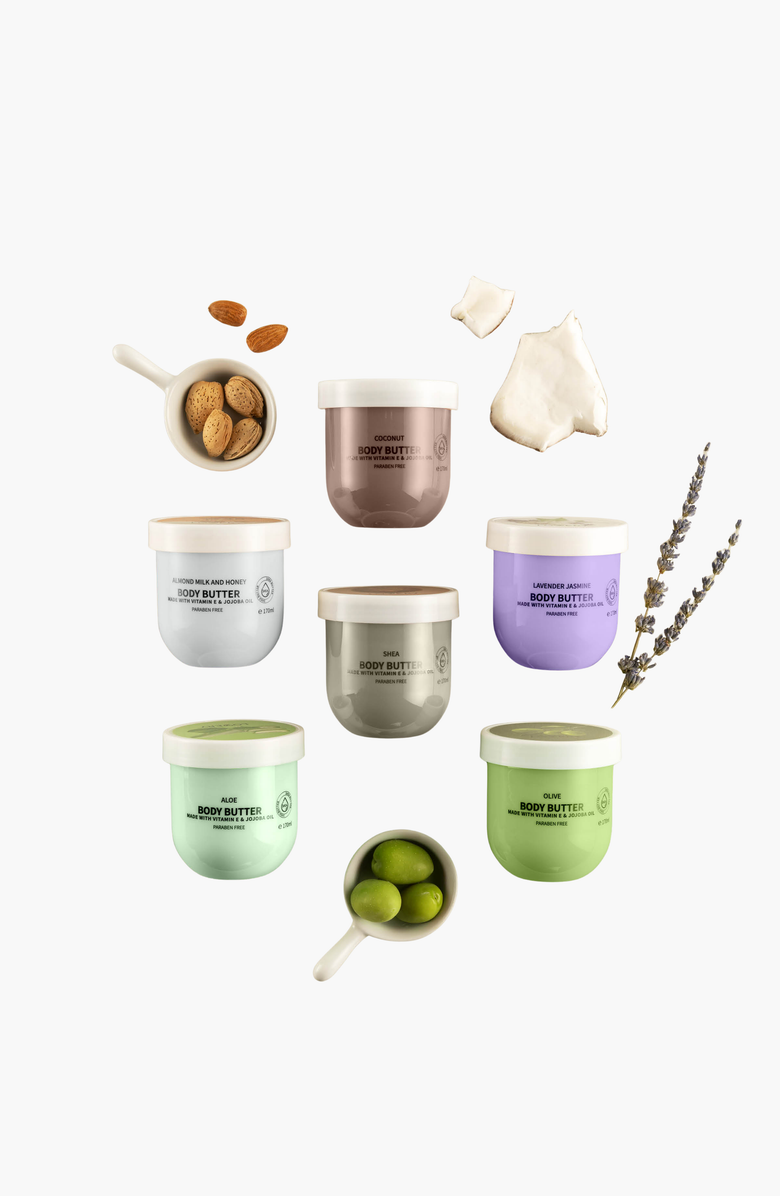 Lovery Whipped Body Butter 6-Piece Set, Alternate, color, White / Gold