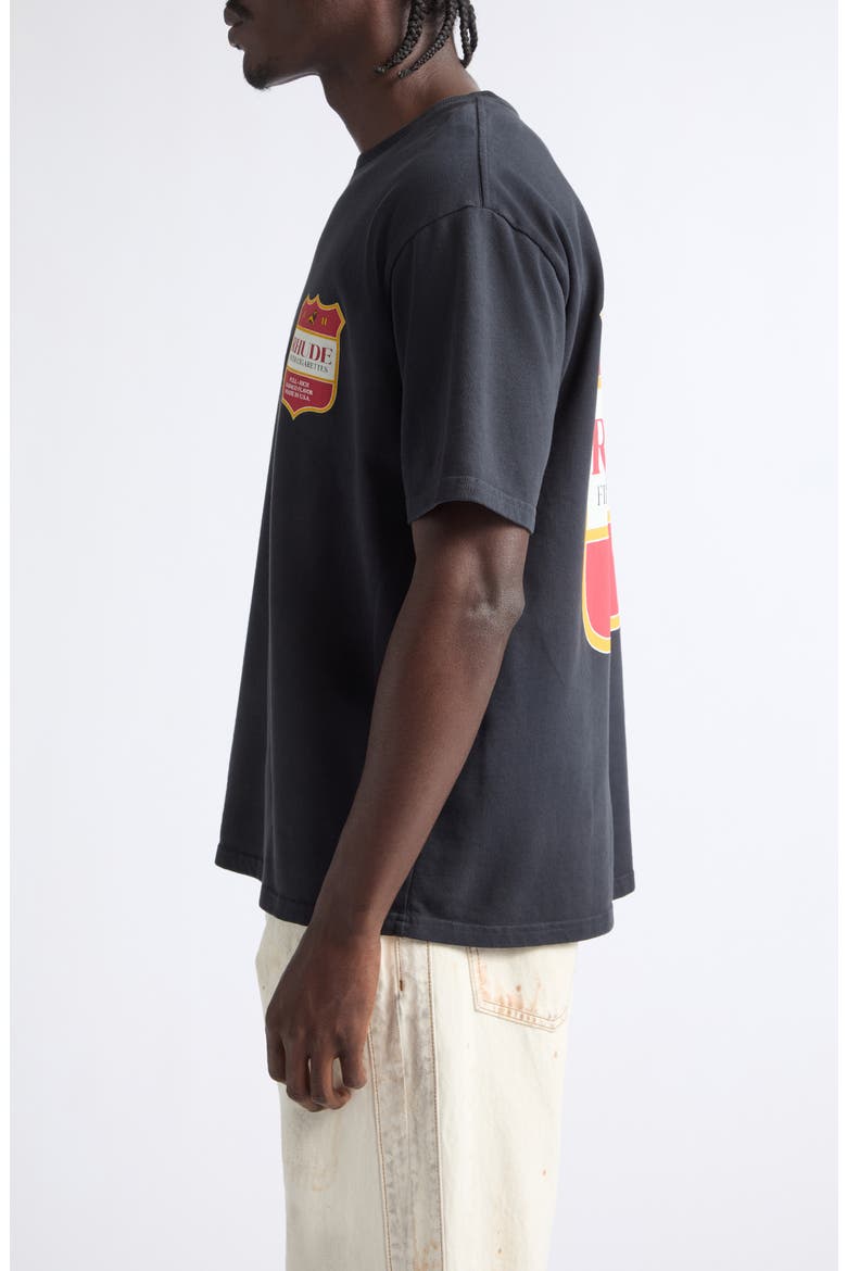 Filatro Crest Cotton Graphic T-Shirt, Alternate, color, VINTAGE BLACK/ RED/ YELLOW