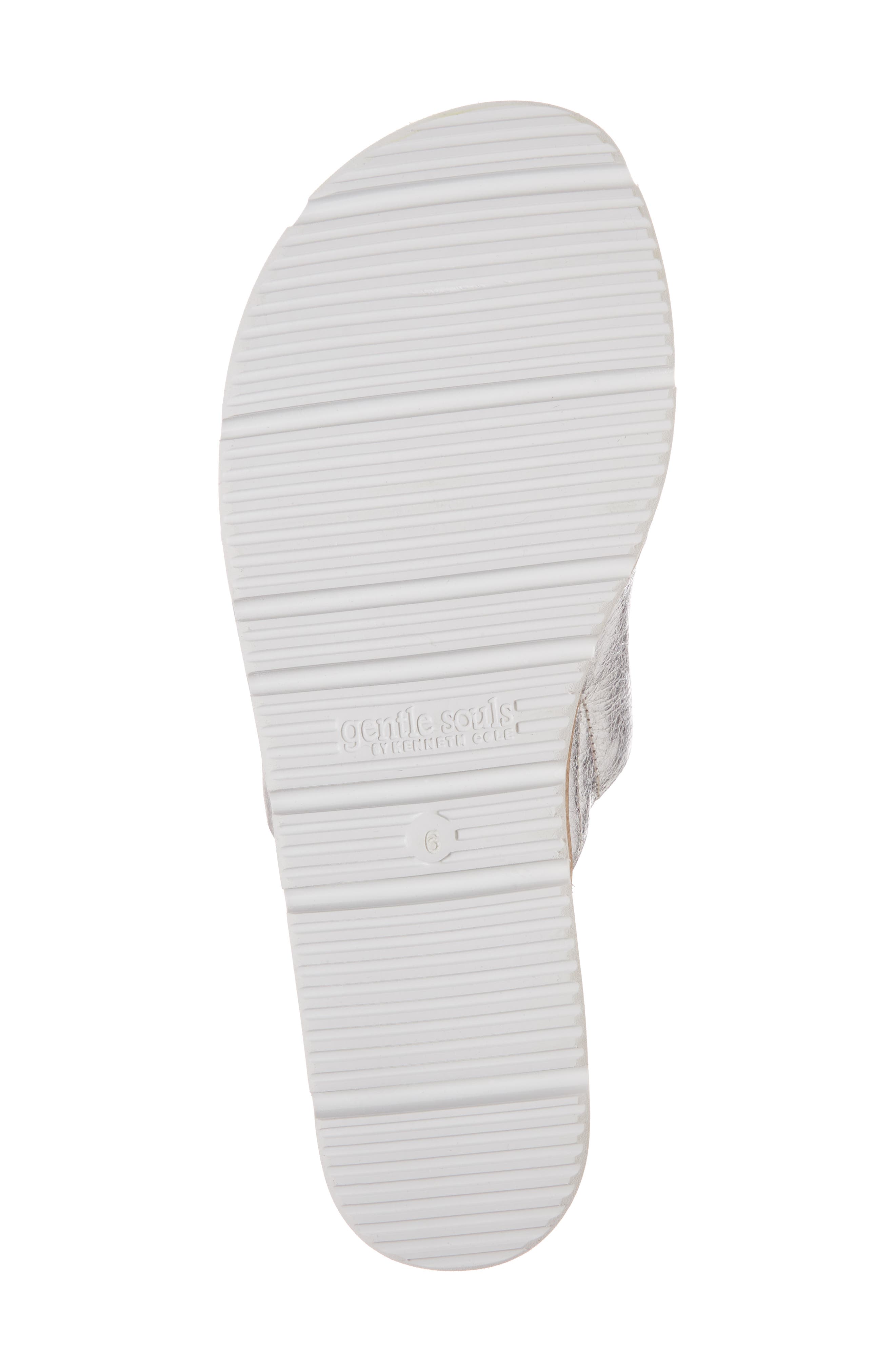 Signature Cole Lavern Slide Sandal, Alternate, color, SILVER LEATHER