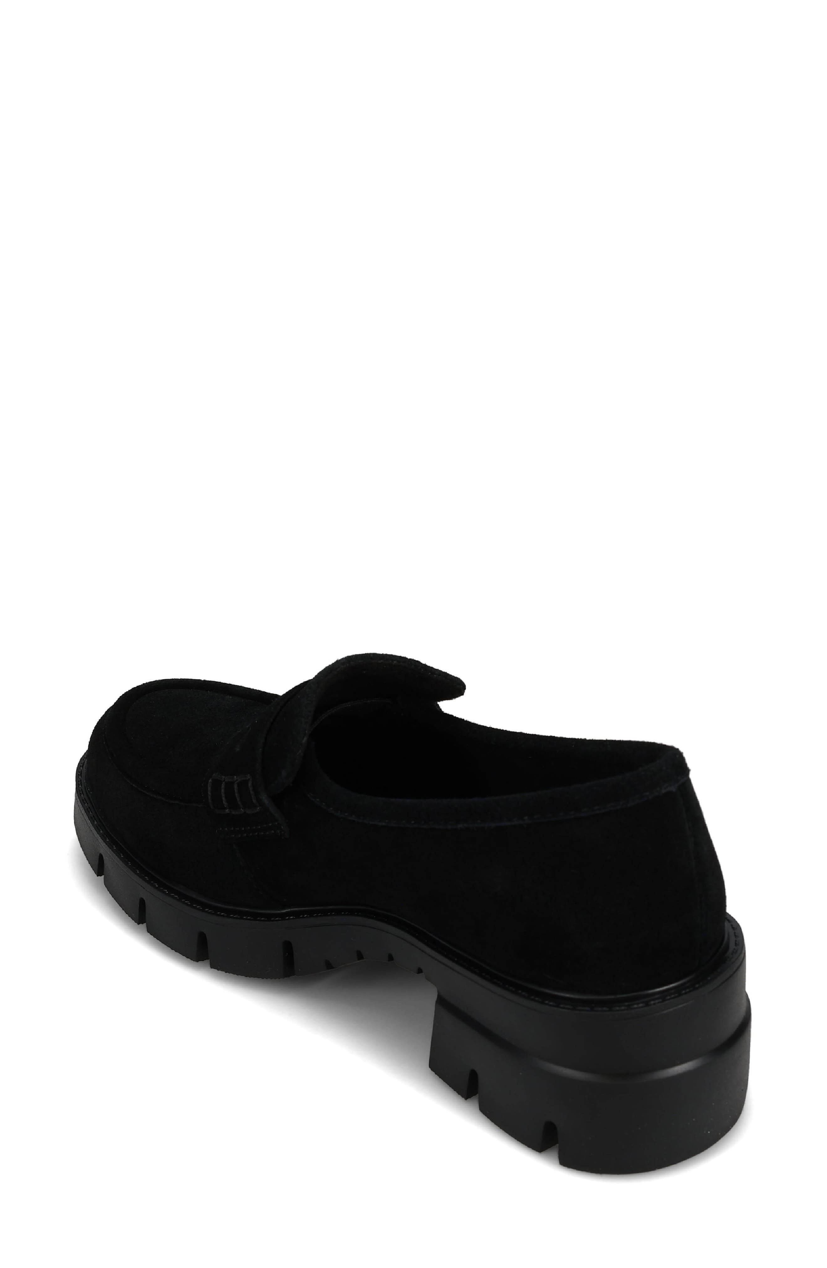 Nevis Leather Loafer, Alternate, color, BLACK