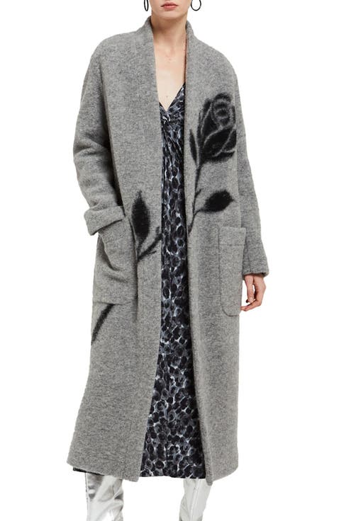 Wool-Blend Long Coat