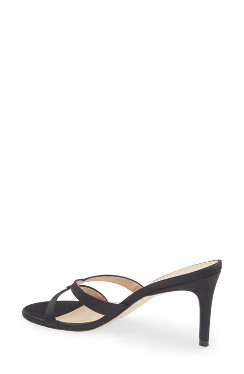 Stuart Weitzman Soiree Sleek 75 Sandal In Black