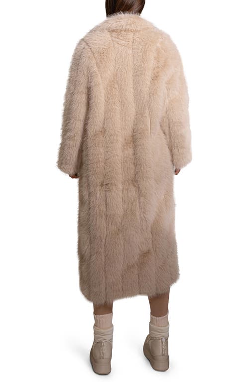 Jluxlabel Manhattan Faux Fur Coat In Neutral