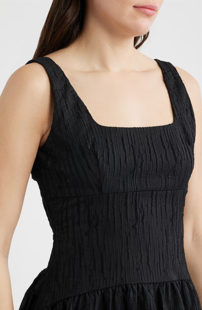 DELUC Vedra Sleeveless Midi Dress, Alternate, color, Black