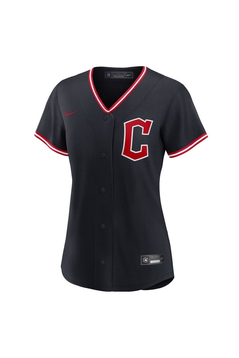 Women's Nike Navy Cleveland Guardians Alternate Replica Jersey, Alternate, color, Navy
