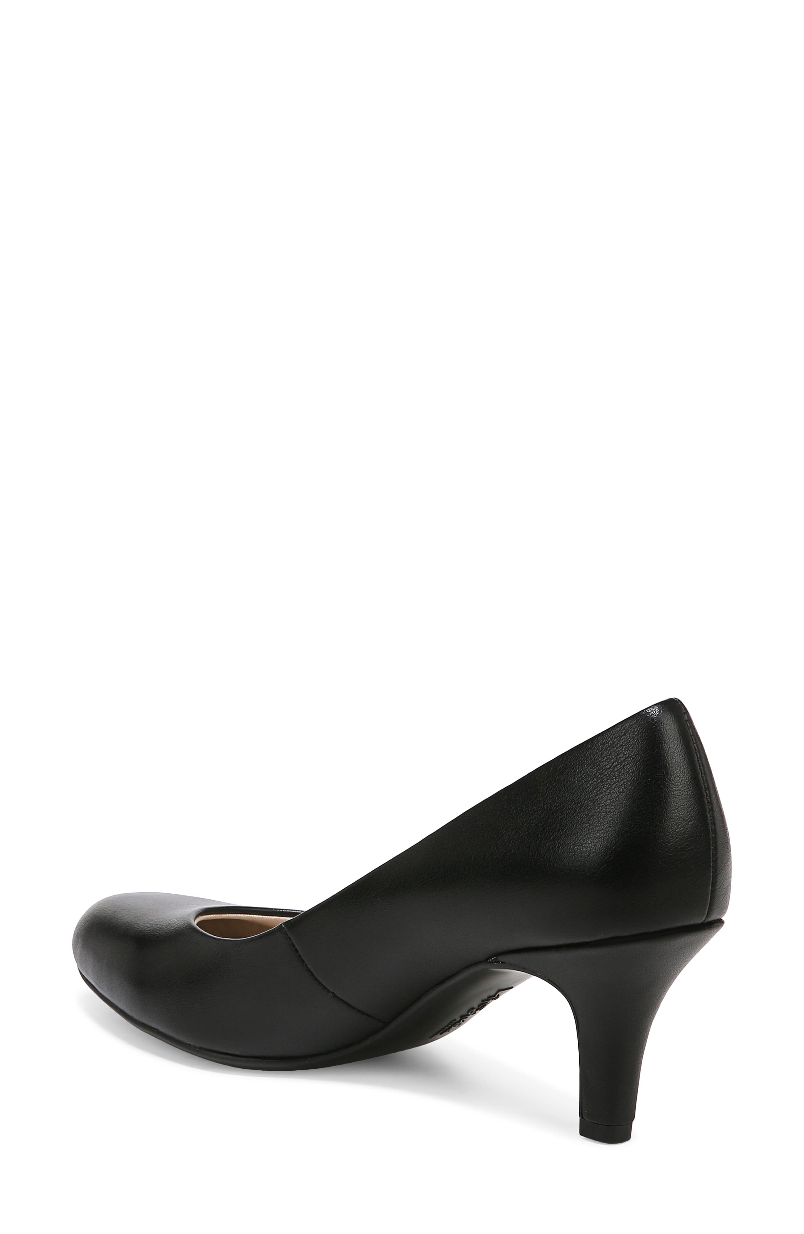 LifeStride Parigi Round Toe Slim Heel Pump, Alternate, color, Black