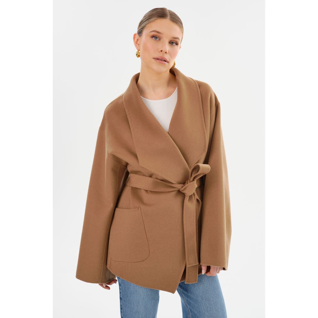 Lamarque Mekia | Double Face Wool Coat In Brown