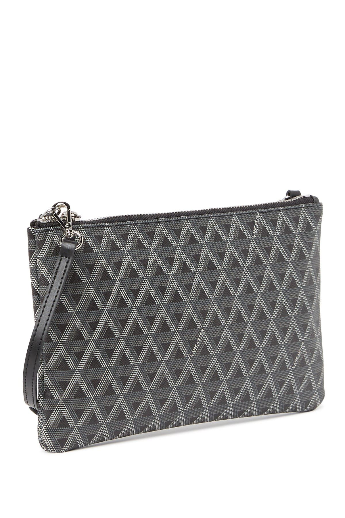 LANCASTER PARIS Ikon Small Flat Leather Crossbody Bag, Alternate, color, 