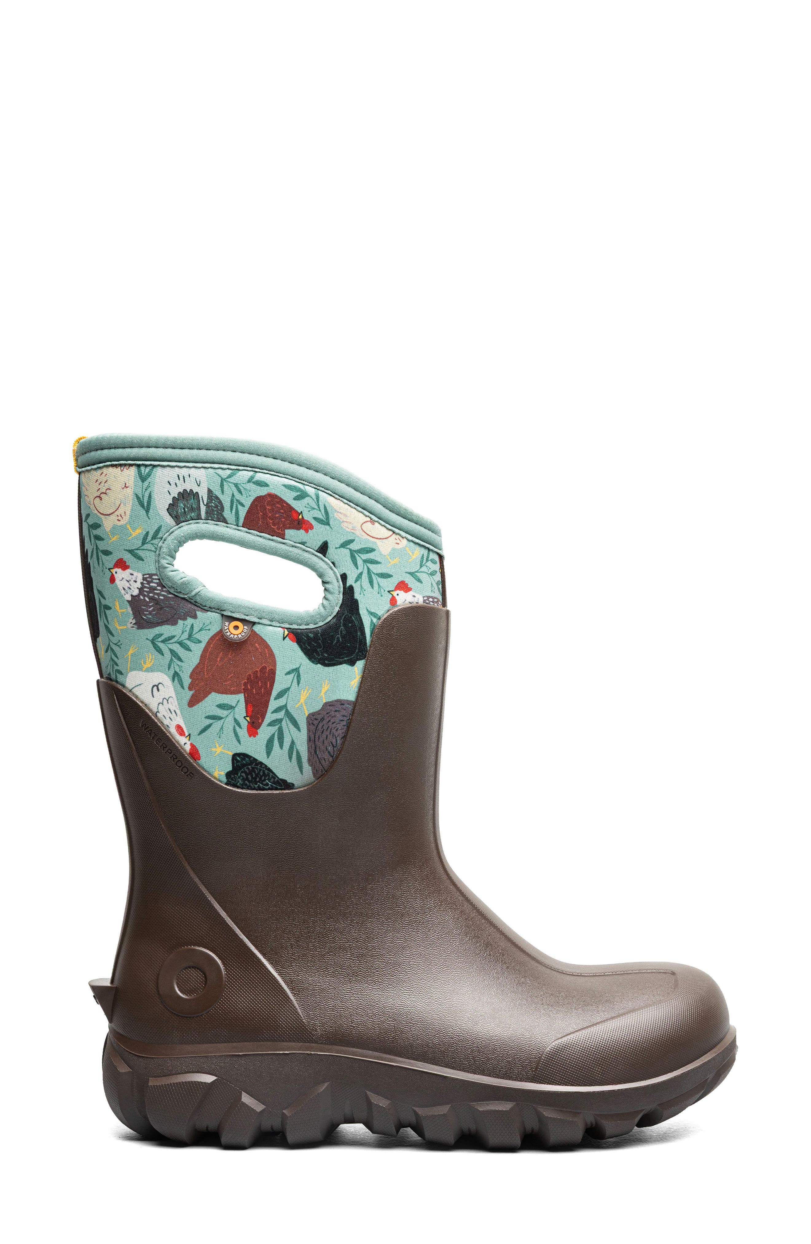 Classic Seamless Mid Waterproof Boot, Alternate, color, CHOC MULTI