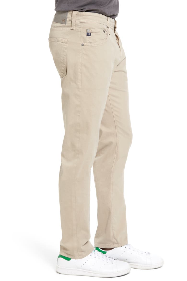 Tellis Sueded Stretch Sateen Slim Leg Pants (Nordstrom Exclusive), Alternate, color, DESERT STONE