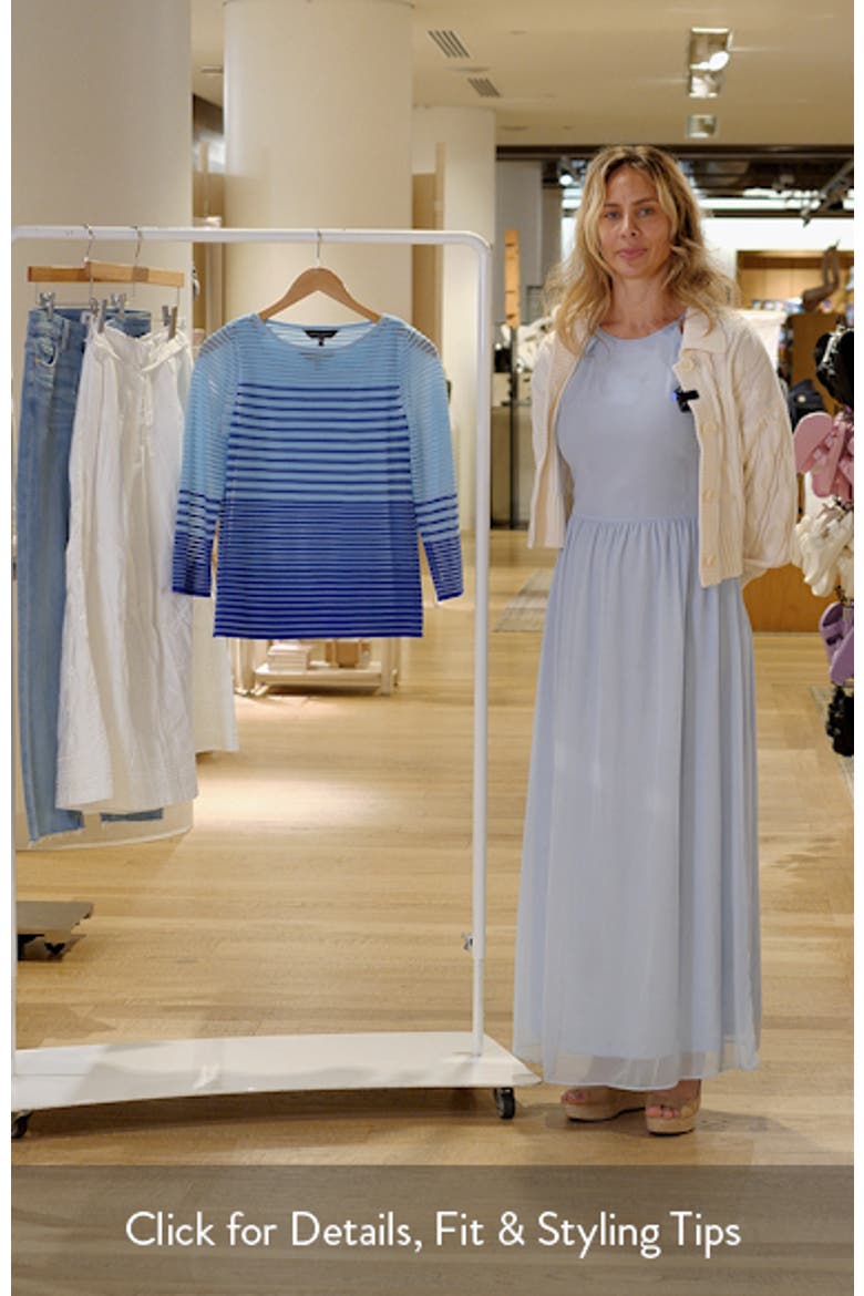 Stripe Sheer Knit Tunic video