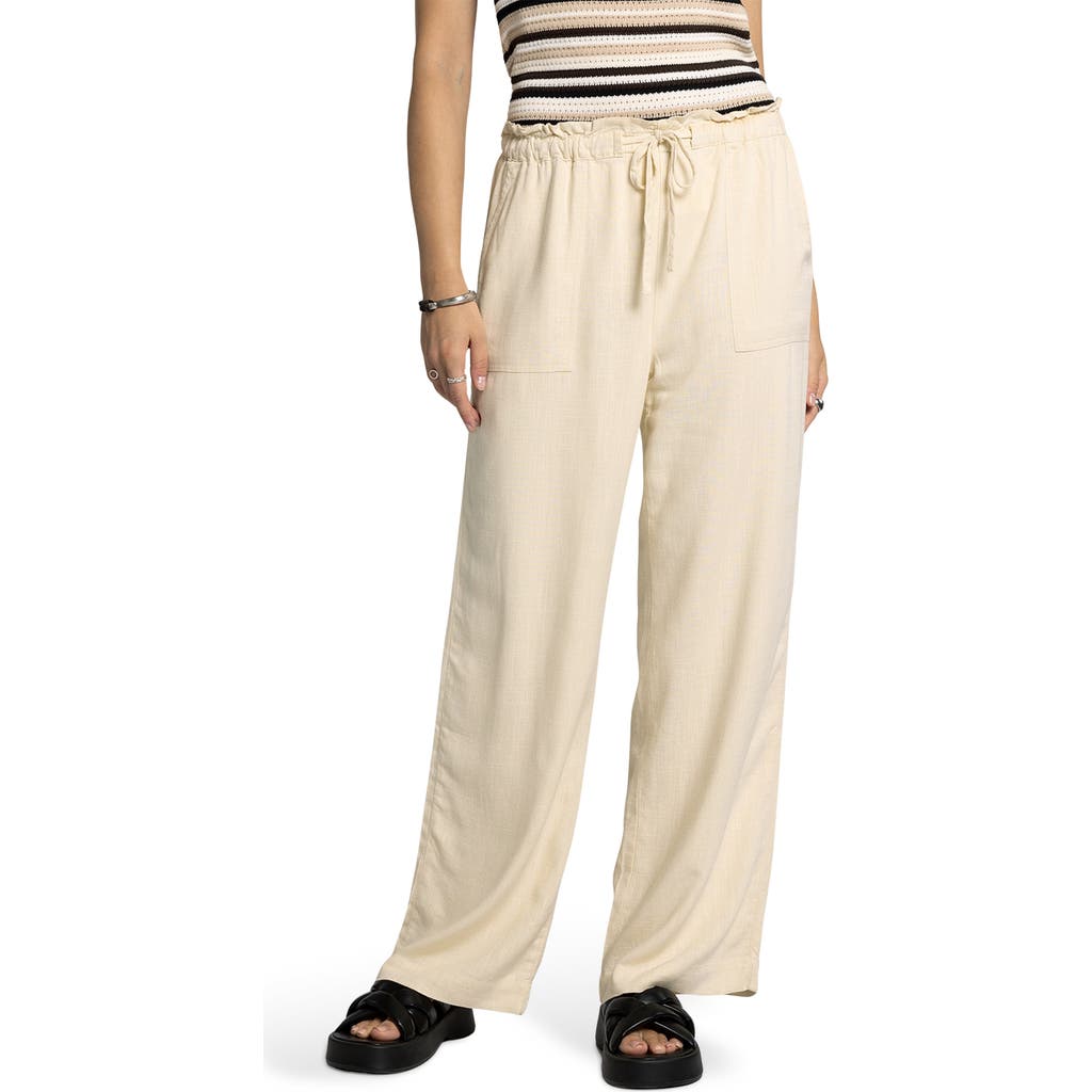 Thread & Supply Arcadia Drawstring Wide Pants In White