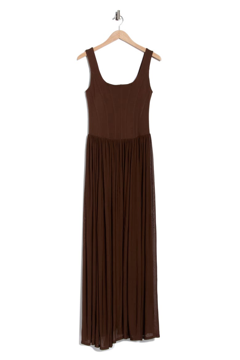 Jamie Maxi Tank Dress, Alternate, color, COCOA