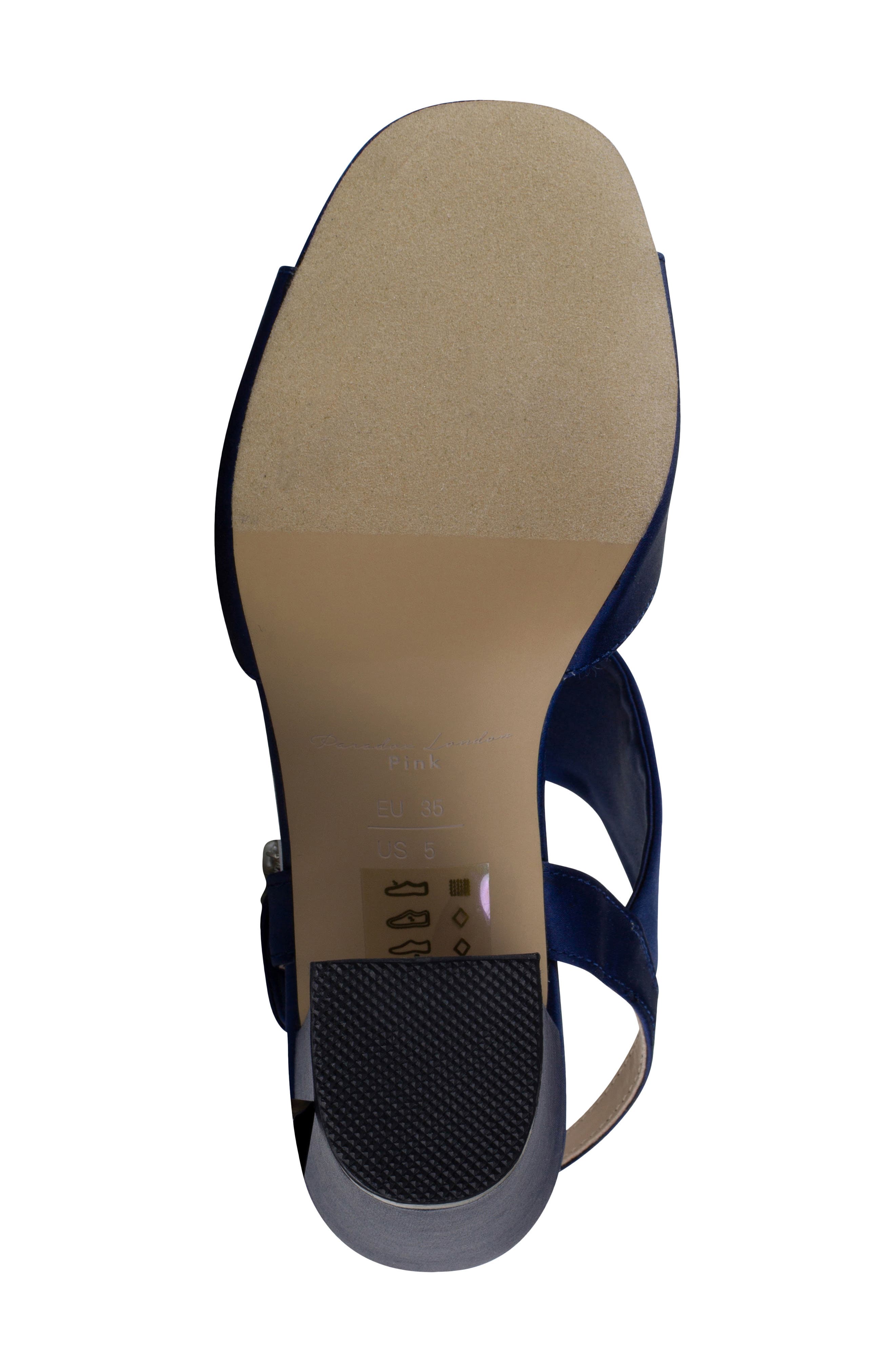 Manhattan Embellished Sandal, Alternate, color, NAVY SATIN