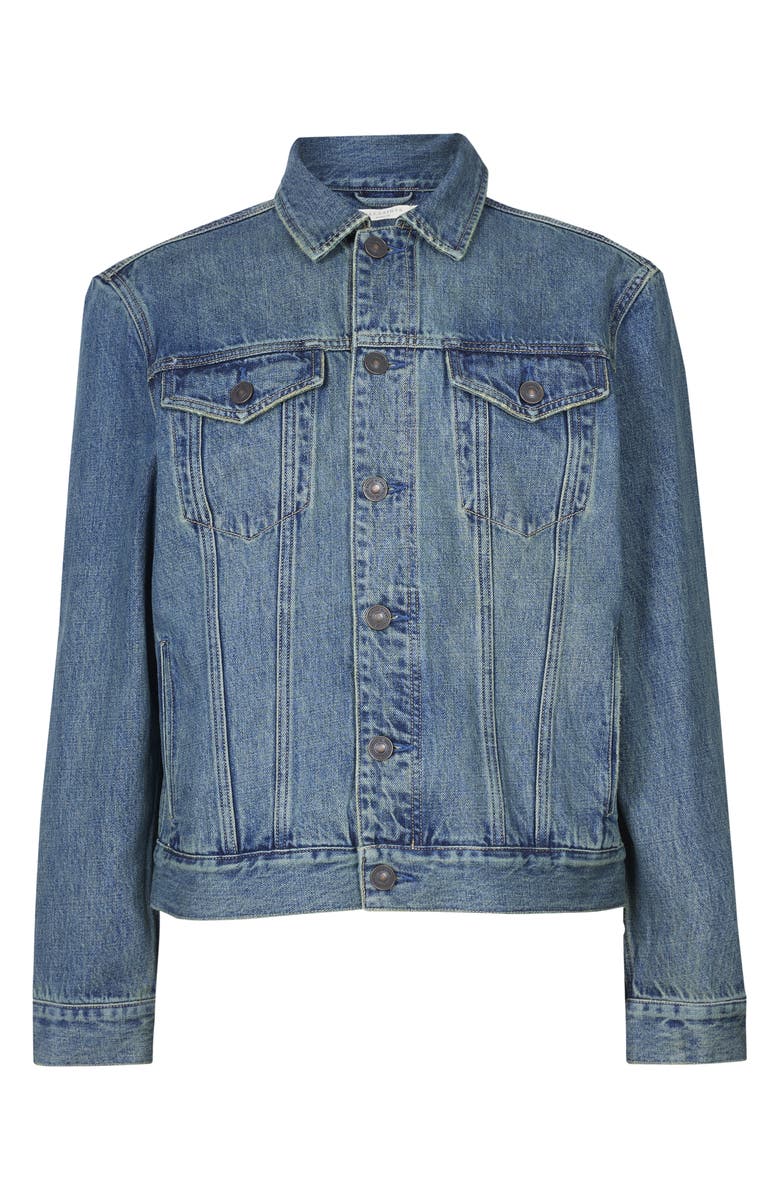 AllSaints Carrer Denim Trucker Jacket, Alternate, color,