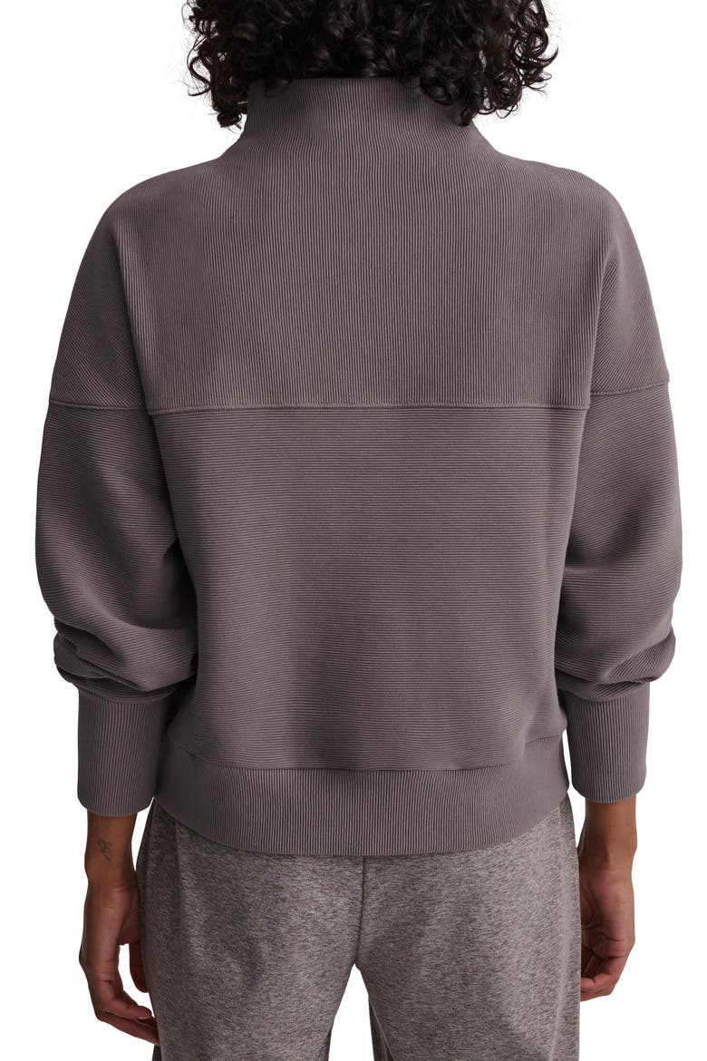 Acadia Ottoman Knit Half Zip Pullover, Alternate, color, DEEP CHARCOAL