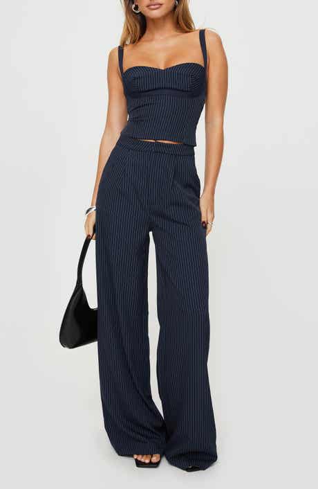 Princess Polly Briana Pinstripe Tank & Pants Set