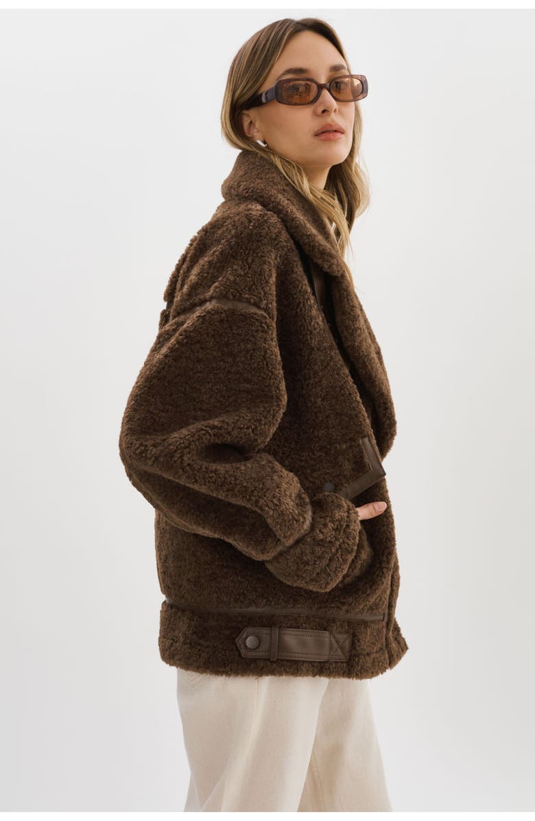LAMARQUE Badu | Oversized Faux Shearling Jacket, Alternate, color, 