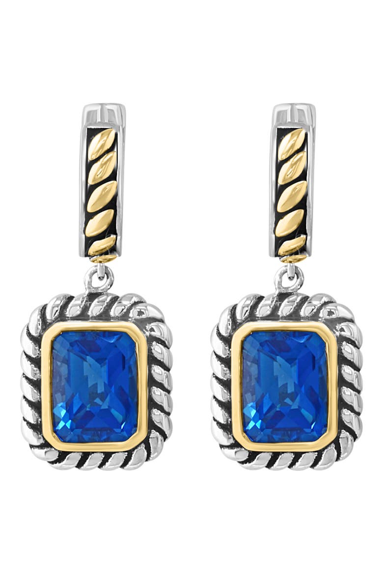 London Blue Topaz Drop Earrings, Alternate, color, BLUE
