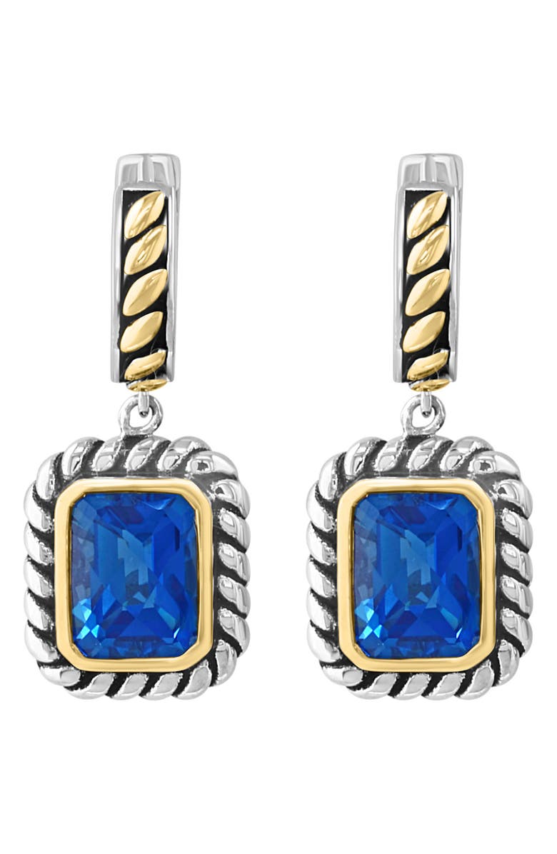 EFFY London Blue Topaz Drop Earrings, Alternate, color, Blue